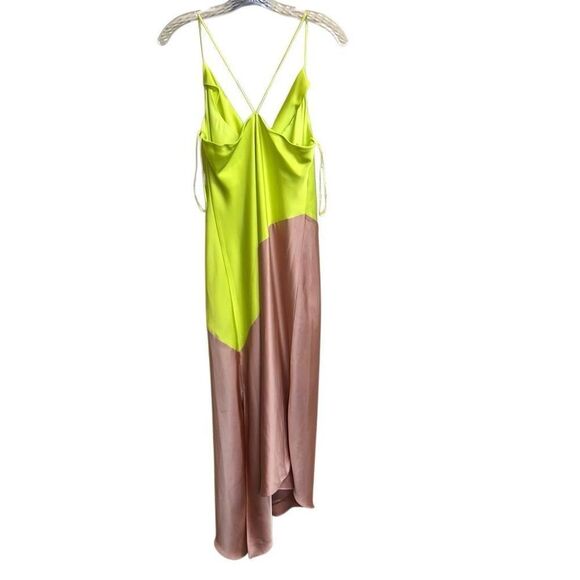 508. Cushnie X target two toned satin assymetrical midi dress size 8 - Picture 5 of 8